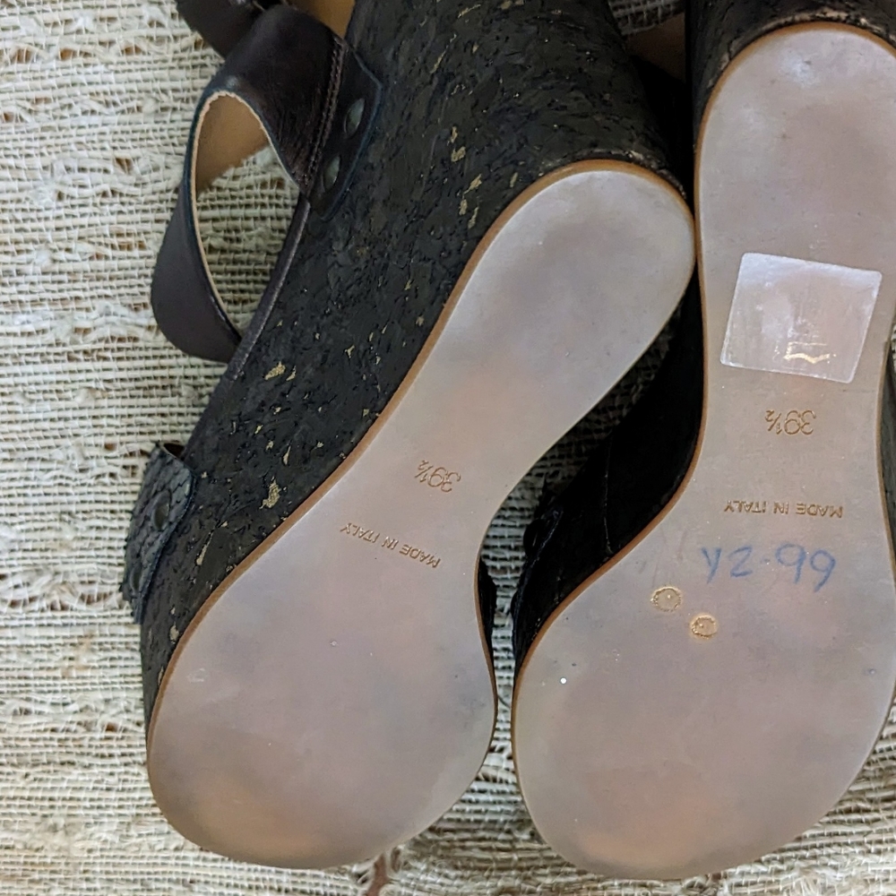 Lanvin Platform Python Wedge Sandals - image 6